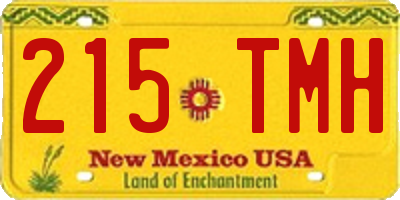 NM license plate 215TMH