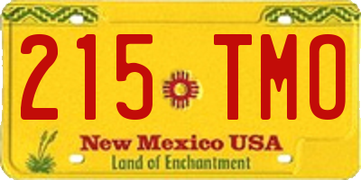 NM license plate 215TMO