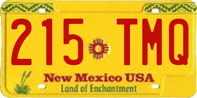 NM license plate 215TMQ
