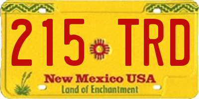 NM license plate 215TRD