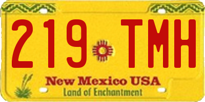 NM license plate 219TMH