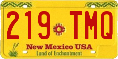 NM license plate 219TMQ