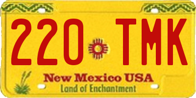 NM license plate 220TMK