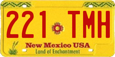 NM license plate 221TMH