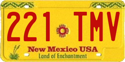 NM license plate 221TMV