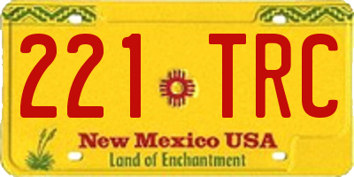 NM license plate 221TRC