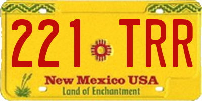 NM license plate 221TRR