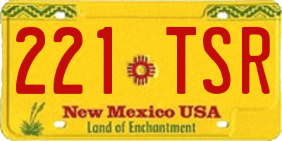 NM license plate 221TSR