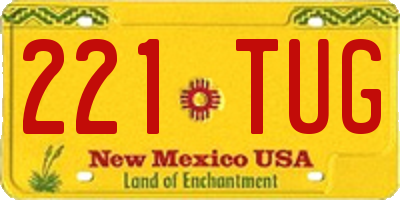 NM license plate 221TUG