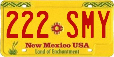 NM license plate 222SMY