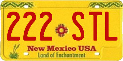 NM license plate 222STL