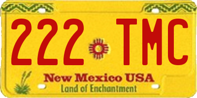 NM license plate 222TMC