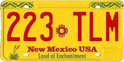 NM license plate 223TLM