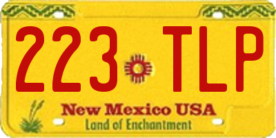 NM license plate 223TLP