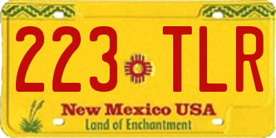 NM license plate 223TLR