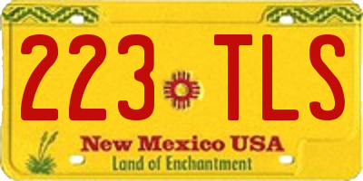 NM license plate 223TLS