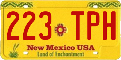 NM license plate 223TPH