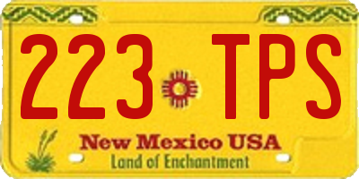 NM license plate 223TPS