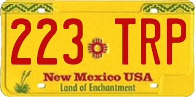 NM license plate 223TRP