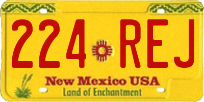 NM license plate 224REJ