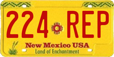 NM license plate 224REP