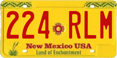 NM license plate 224RLM