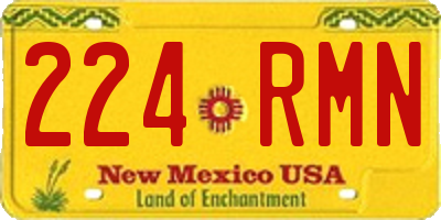 NM license plate 224RMN