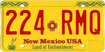NM license plate 224RMQ
