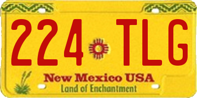 NM license plate 224TLG