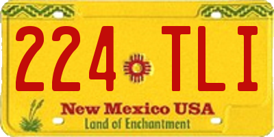 NM license plate 224TLI