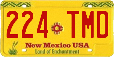 NM license plate 224TMD