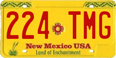 NM license plate 224TMG