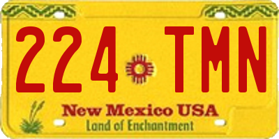 NM license plate 224TMN