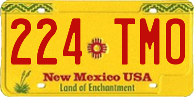 NM license plate 224TMO