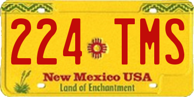 NM license plate 224TMS