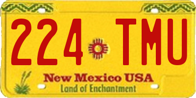 NM license plate 224TMU