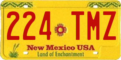 NM license plate 224TMZ