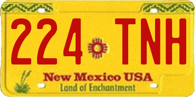 NM license plate 224TNH