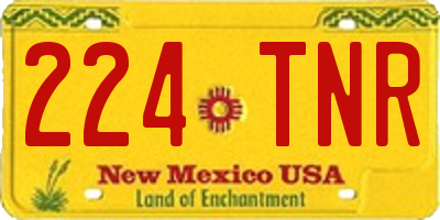 NM license plate 224TNR