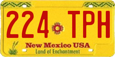 NM license plate 224TPH