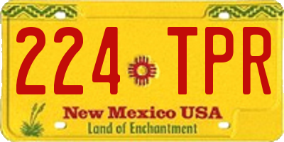 NM license plate 224TPR