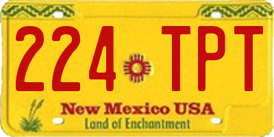 NM license plate 224TPT