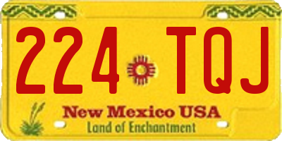NM license plate 224TQJ