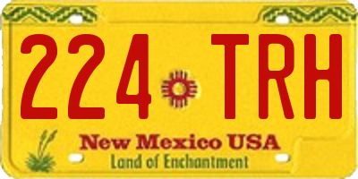 NM license plate 224TRH