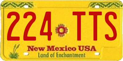 NM license plate 224TTS