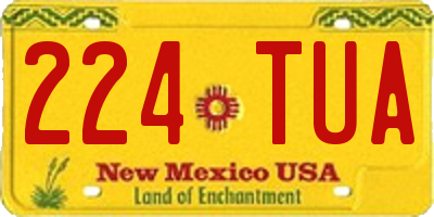 NM license plate 224TUA