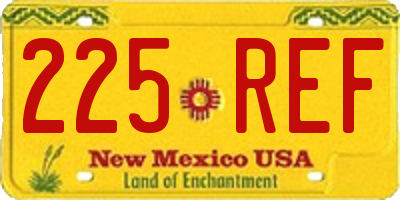 NM license plate 225REF