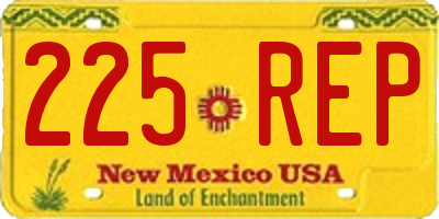 NM license plate 225REP