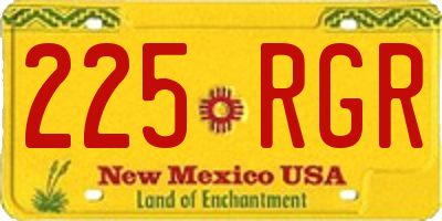 NM license plate 225RGR