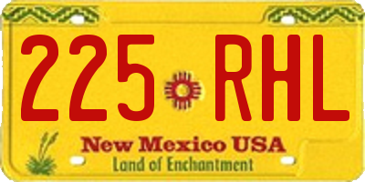 NM license plate 225RHL